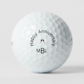 Happy Anniversary Monogram Titleist Pro VI II Golfball (Vorderseite)