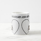HAPPY ANNIVERSARY Niedlich Wedding Couple Kaffeetasse (Mittel)