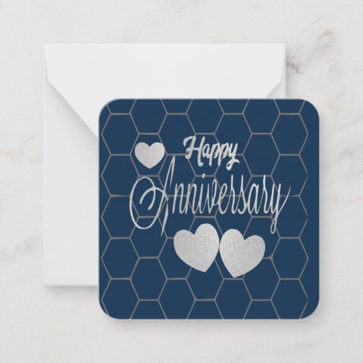 Happy Anniversary Notecard Mitteilungskarte (Vorderseite)