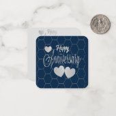 Happy Anniversary Notecard Mitteilungskarte (Vorderseite/Rückseite Beispiel)