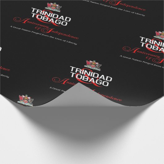 Happy Anniversary of Independence T&T Geschenkpapier (Ecke)