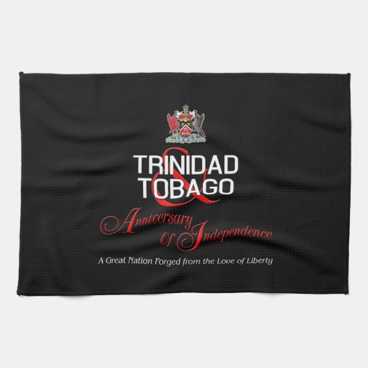 Happy Anniversary of Independence T&T Handtuch (Horizontal)