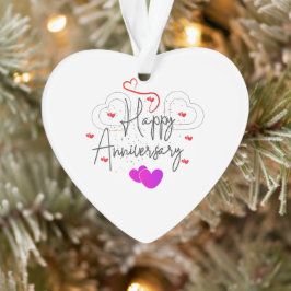 HAPPY ANNIVERSARY ORNAMENT