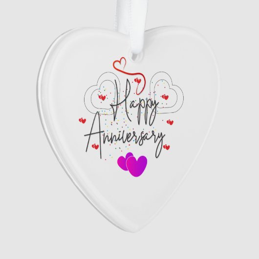 HAPPY ANNIVERSARY ORNAMENT (Vorderseite)