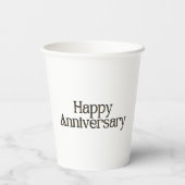Happy Anniversary Paper Cups Pappbecher (Rückseite)