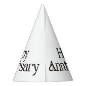 Happy Anniversary Party Hat Partyhütchen (Rückseite)