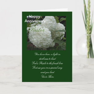 Happy Anniversary Pastor Feiertagskarte