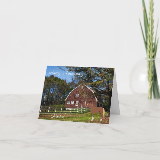 Happy Anniversary Pastor Karte (Vorderseite)