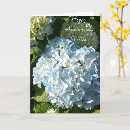 Happy Anniversary Pastor Karte (Gelbe Blume)