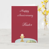 Happy Anniversary "Pastor Karte (Gelbe Blume)