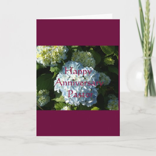 Happy Anniversary Pastor Karte (Vorderseite)