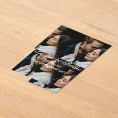 Happy anniversary photo collage name date simple w acryleinladungen (Ablage )