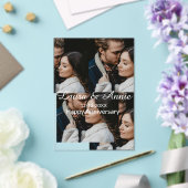 Happy anniversary photo collage name date simple w acryleinladungen (In Situ (Hochzeit))