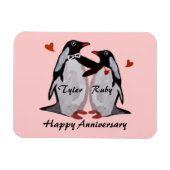 Happy Anniversary Pinguin Liebe Magnet (Horizontal)