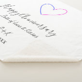 Happy anniversary pink blue heart name date simple sherpadecke (3/4)