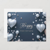 Happy Anniversary Postcard Feiertagspostkarte (Vorne/Hinten)
