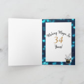 Happy Anniversary Rabbits Magic Top Hat Custom Karte (Innenseite)