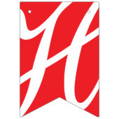 HAPPY ANNIVERSARY RED DECOR WIMPELKETTE (Erste Fahne)