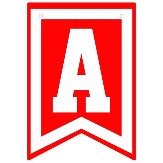 Happy Anniversary (Red White Black) oder Ihre Farb Wimpelkette (Zweite Fahne)