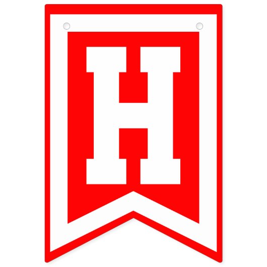 Happy Anniversary (Red White Black) oder Ihre Farb Wimpelkette (Erste Fahne)