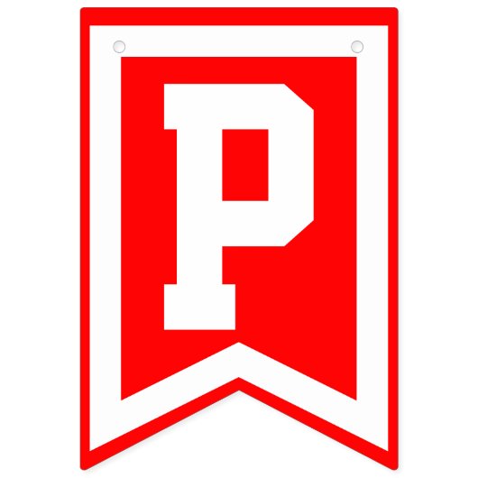 Happy Anniversary (Red White Black) oder Ihre Farb Wimpelkette (Dritte Fahne)