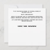 Happy Anniversary Sexy Naughty Customizable Dankeskarte (Rückseite)