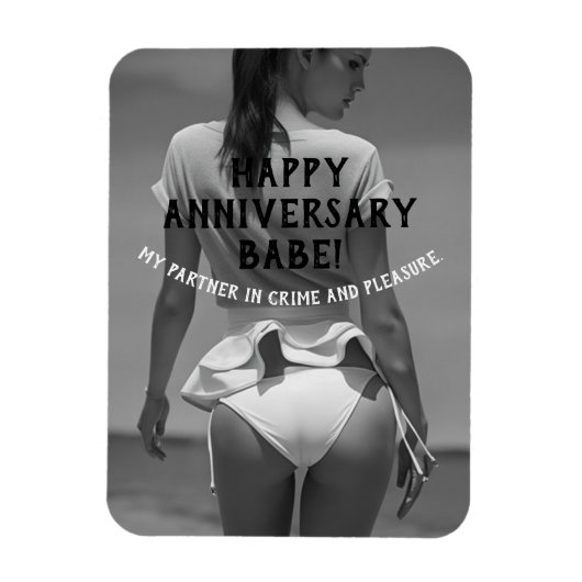 Happy Anniversary Sexy Naughty Magnet (Vertikal)