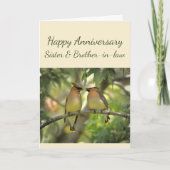 Happy Anniversary Sister & Brother-in-law Card Karte (Vorderseite)
