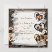 Happy Anniversary Steampunk Themed Karte (Rückseite)