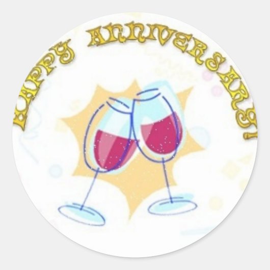 Happy Anniversary Stickers (Vorderseite)