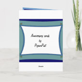 Happy Anniversary, Sundial time Karte (Rückseite)