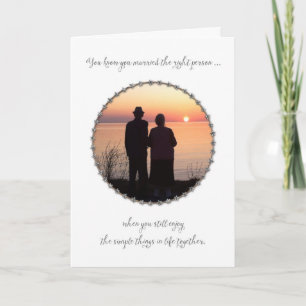 Happy Anniversary Sunset Card Karte