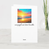 Happy Anniversary Sweetheart | Kunst am Meer Karte (Rückseite)