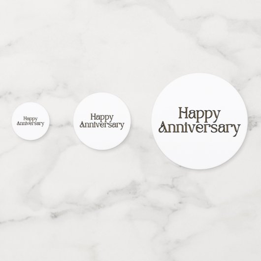 Happy Anniversary Table Confetti Konfetti (Vorderseiten)