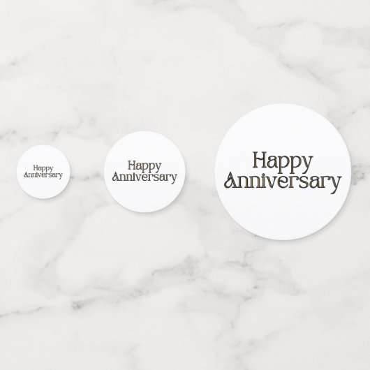 Happy Anniversary Table Confetti Konfetti (Rückseiten)