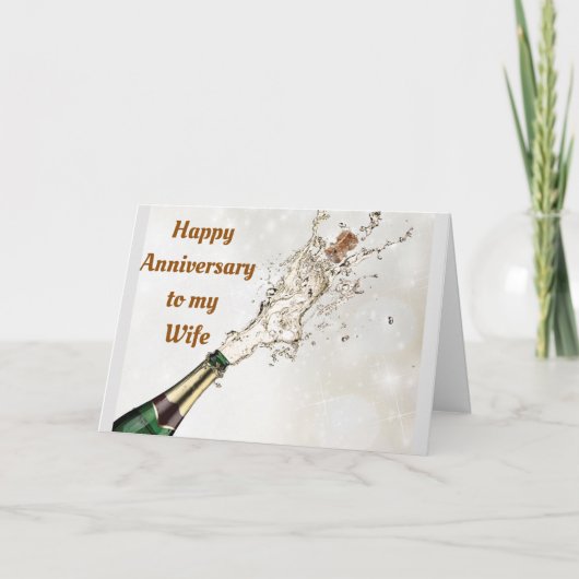 HAPPY ANNIVERSARY TO MY **WIFE** KARTE (Vorderseite)