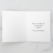 Happy Anniversary Watercolor Cactus Card Karte (Innenseite)