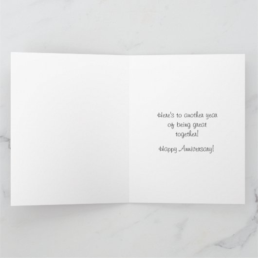 Happy Anniversary Watercolor Cactus Card Karte (Innenseite)