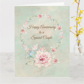 Happy Anniversary Watercolor Cactus Card Karte (Gelbe Blume)