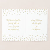 Happy Anniversary Whimsical Tree Blume Card Folienkarte (Innenseite)