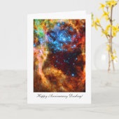 Happy Anniversay Darling, Stellar Nursery in Space Karte (Gelbe Blume)