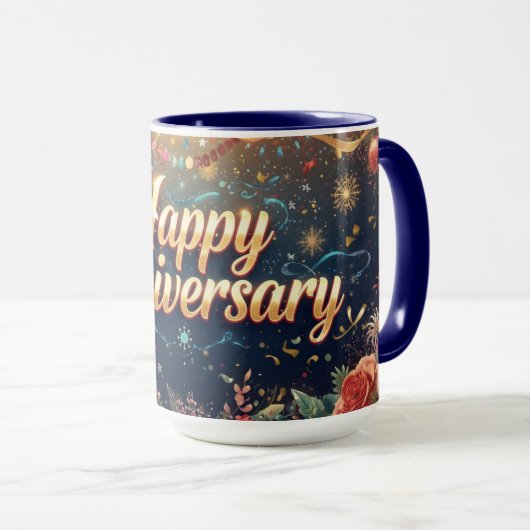 Happy Anniversery Tasse (VorderseiteRechts)