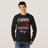 Happy Anti Valentine's Day Haters Heart Broken Sin T-Shirt (Vorne ganz)