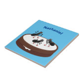 Happy ants Eis Skaten auf Keks Cartoon Fliese (Seite)