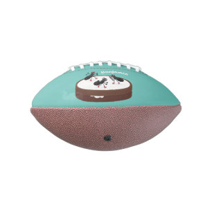 Happy ants Eis Skaten auf Keks Cartoon Football