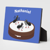 Happy ants Eis Skaten auf Keks Cartoon Fotoplatte (Seite)