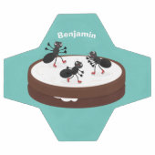 Happy ants Eis Skaten auf Keks Cartoon Fußball (Flach)