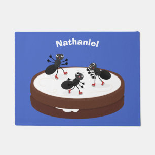 Happy ants Eis Skaten auf Keks Cartoon Fußmatte