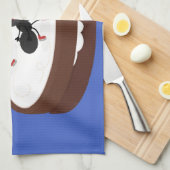 Happy ants Eis Skaten auf Keks Cartoon Geschirrtuch (Viertel Falte)