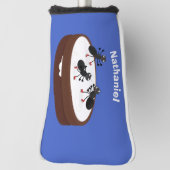 Happy ants Eis Skaten auf Keks Cartoon Golf Headcover (Rotieren 90)